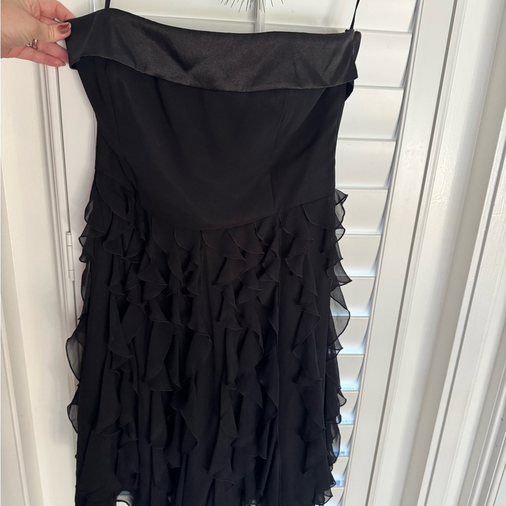 White House Black Market Strapless Black Dress